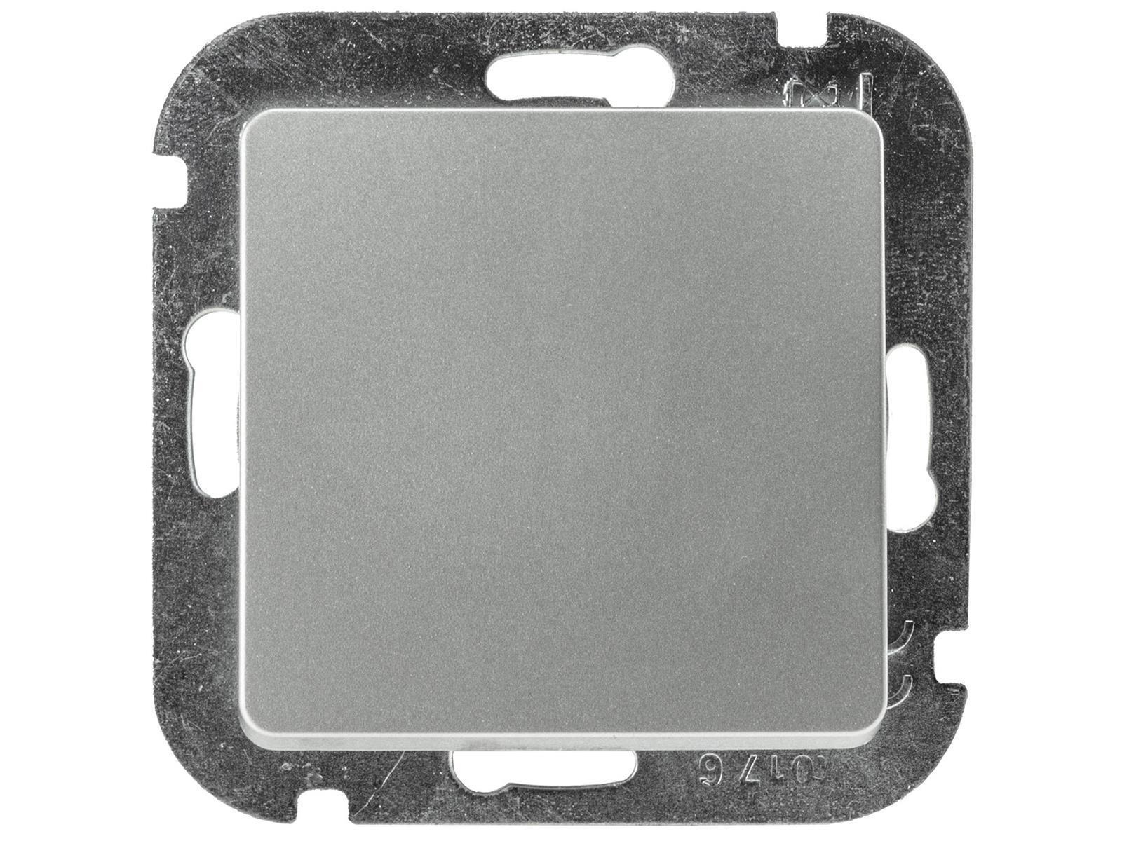 DELPHI Wechsel-Schalter, UP, silber 250V~/ 10A, Steckanschluss, ohne Rahmen