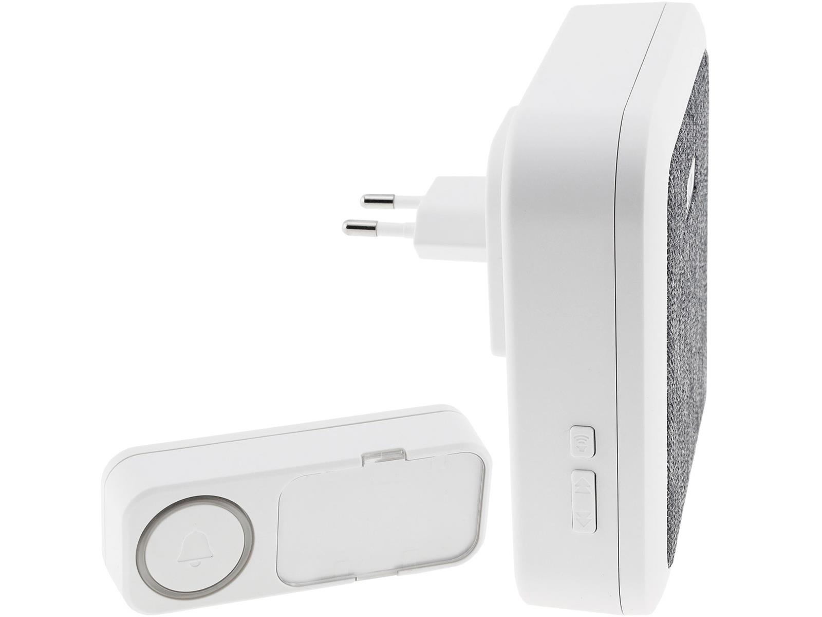 Funk Türklingel "Orchestra" Steckdosenv.bis 150m, 52 Melodien, Taster IP55