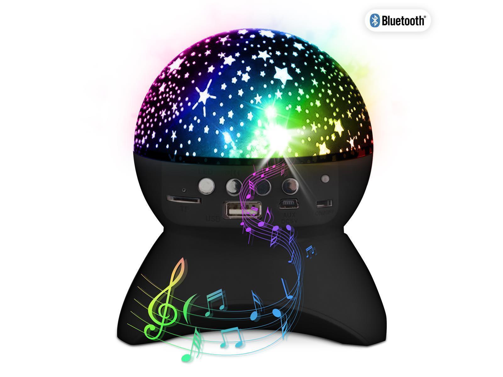 Lautsprecher mit Projektor, Bluetooth, Fernbedienung, inkl. Ladekabel