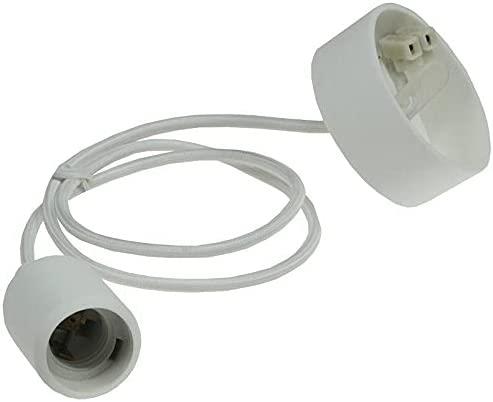 E27 Lampenaufhängung "Silikon" weiß