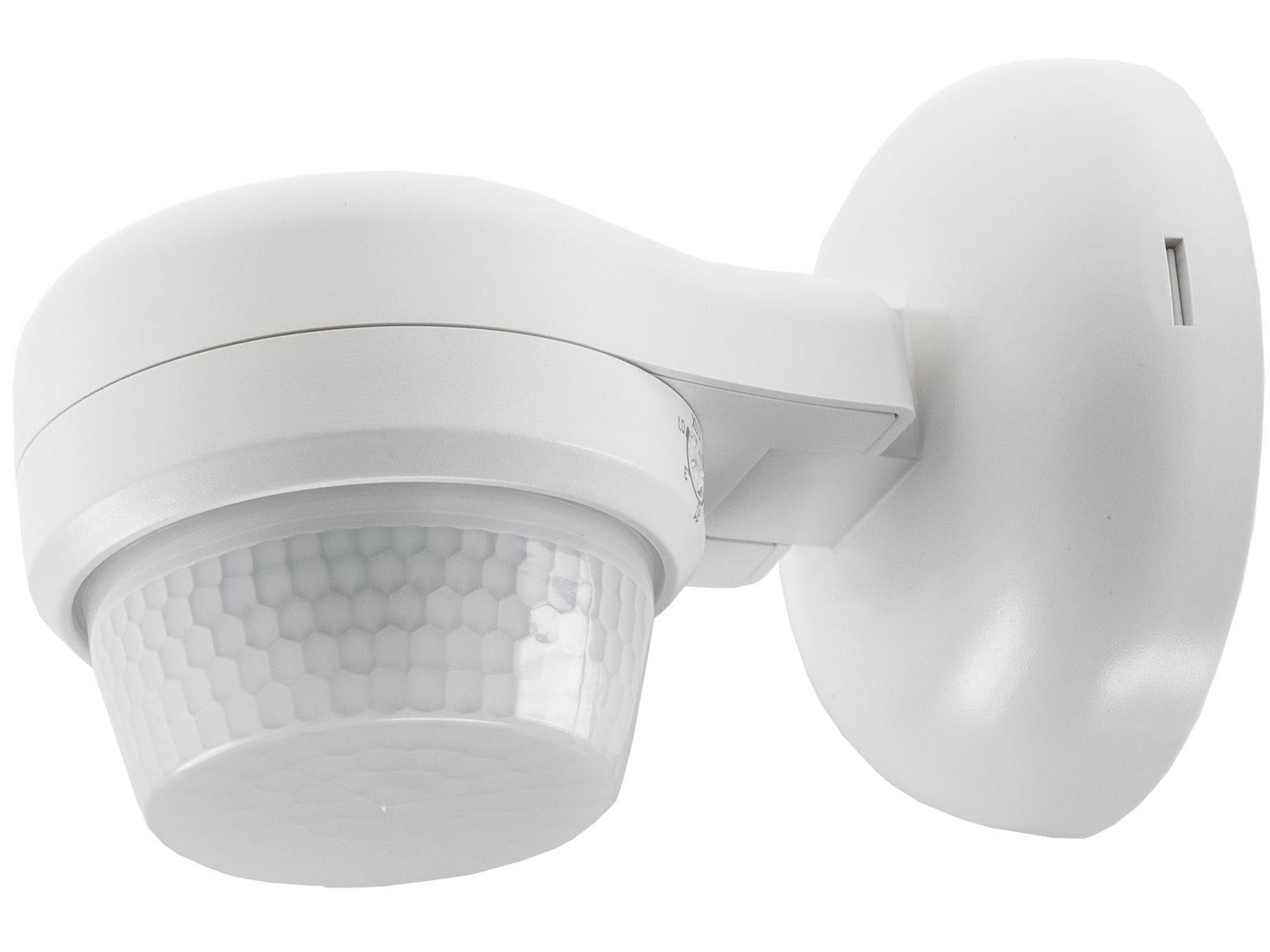 Aufputz-Bewegungsmelder 360° IP65 12m Detektion, Wand & Decke, weiß
