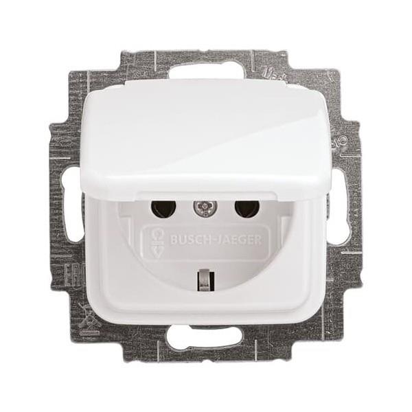 Busch-Jaeger 20 EUK-214 Schuko-Steckdose mit Klappdeckel