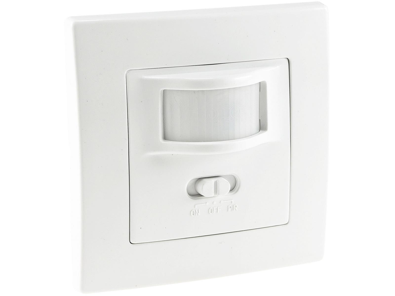 Unterputz PIR-Bewegungsmelder 160°LED geeignet, 2-Draht Technik, weiß