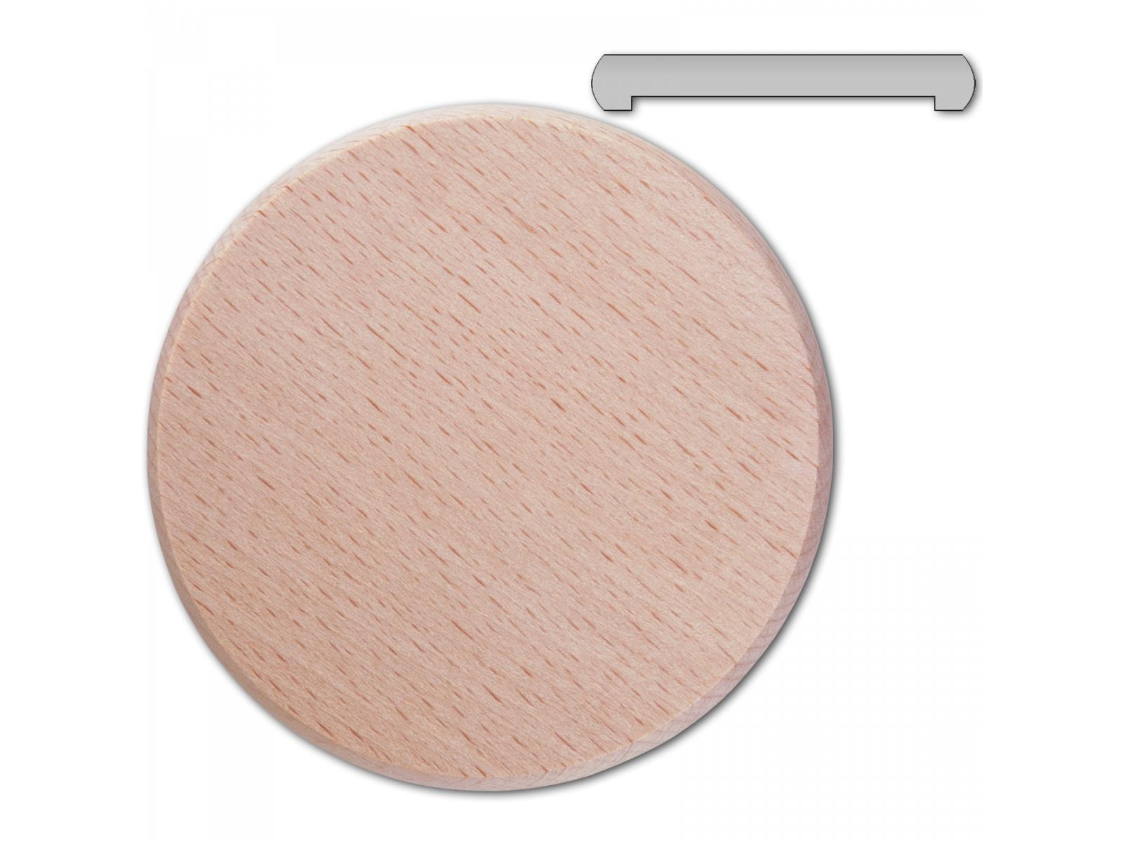 Trinkglas- oder Dosendeckel aus Holz 8,4 cm