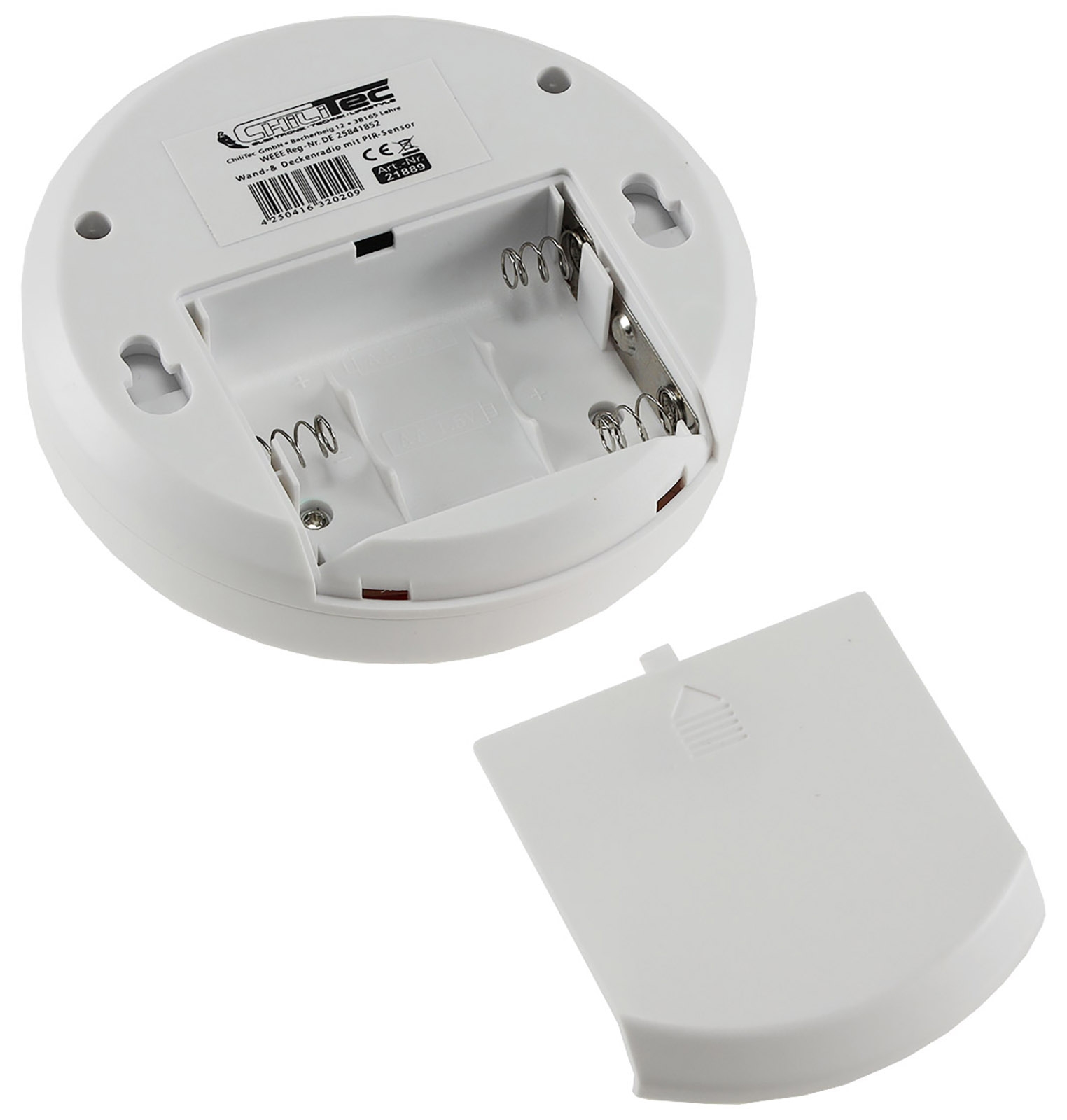 Radio mit Bewegungsmelder, FM-Radio Batterie 3x AA, 3m Reichweite