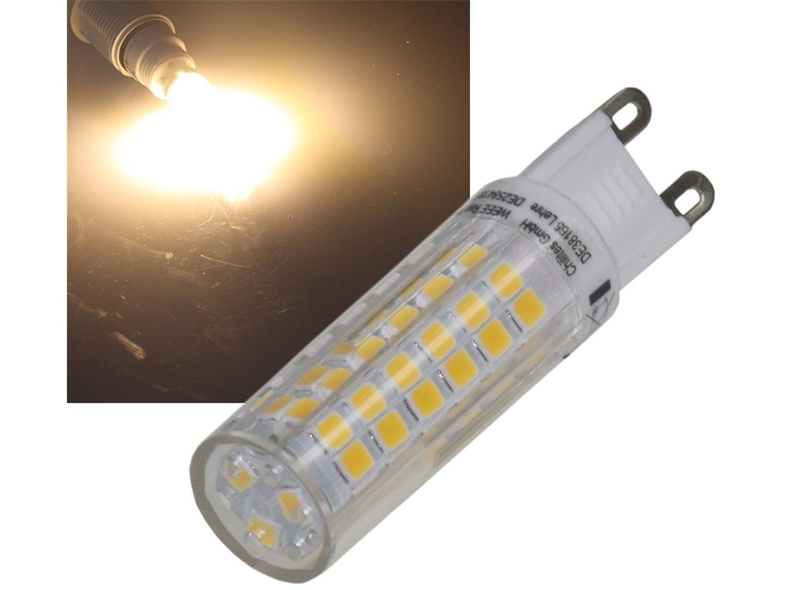 LED Stiftsockel G9, 6W, 590lm3000k, 330°, 230V, warmweiß