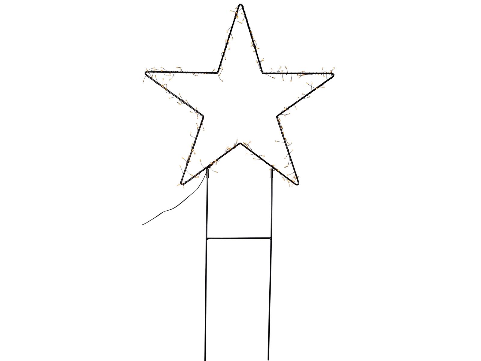 LED- Lichtstern ''Barlumi'', 0.8W, 3V,43lm, schwarz, warmweiß, 100 LED's, 40x80cm