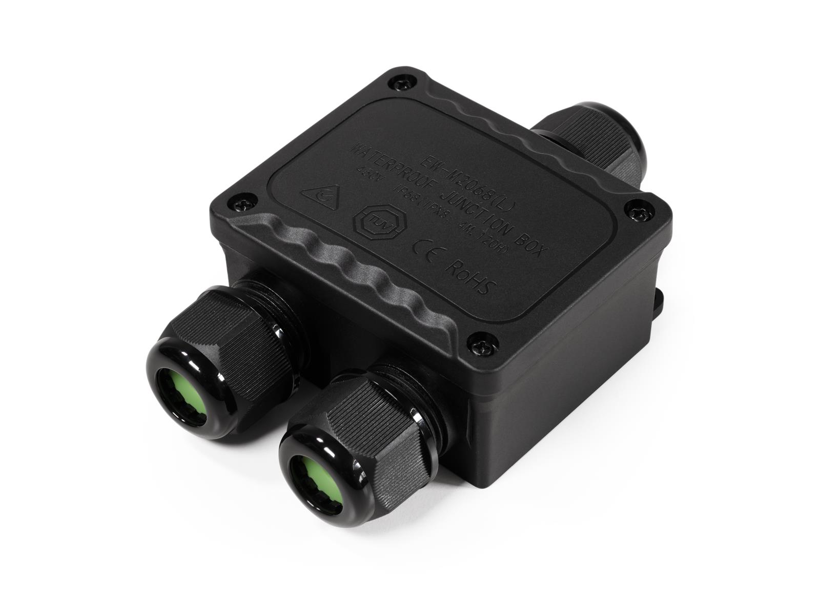 Abzweigdose McPower, IP68 - für Außen, 1 Ein- und 2 Ausgänge, Y-Version, 123x82x42mm