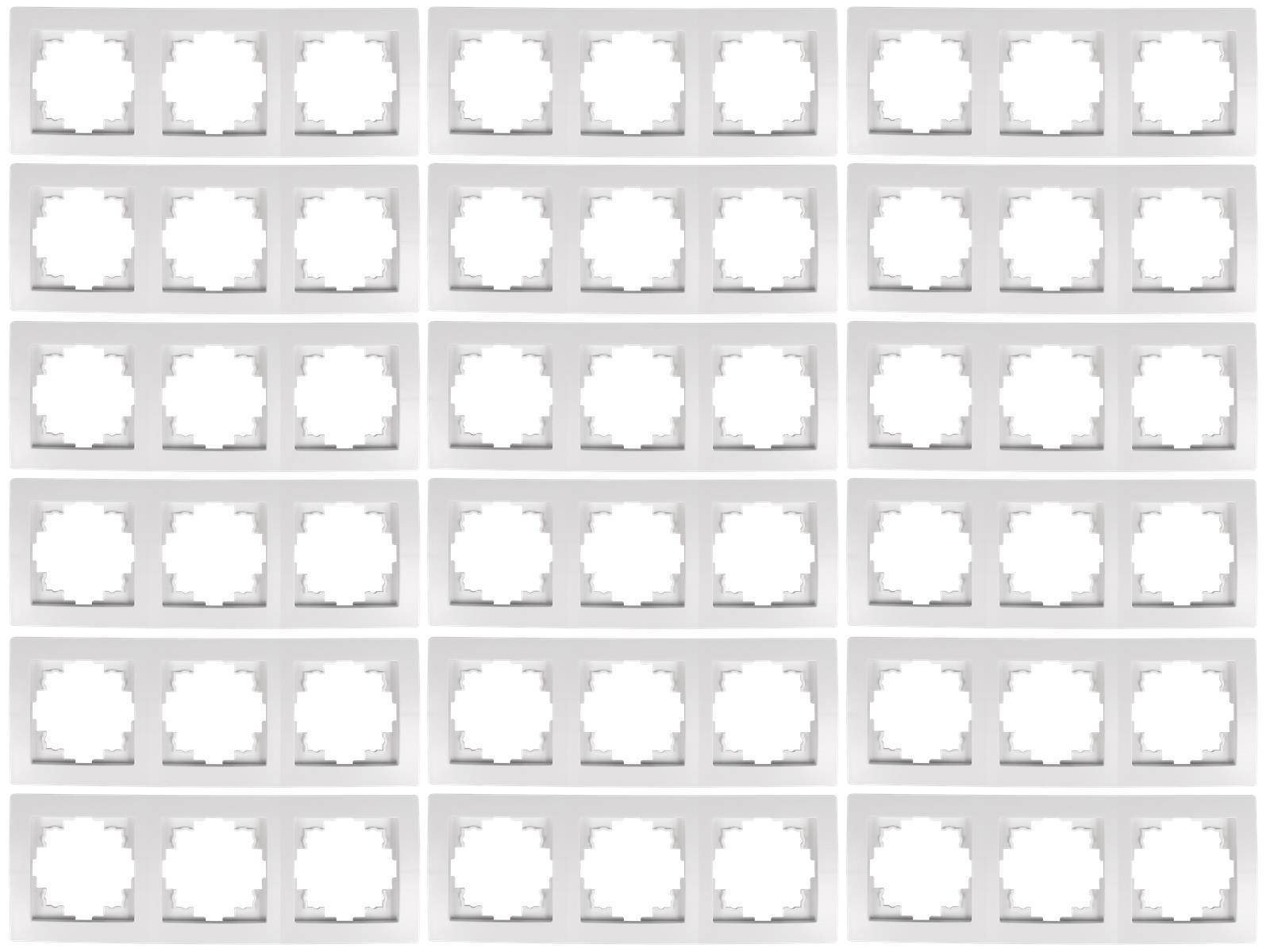 Rahmen McPower ''Flair'', 3-fach, weiß, 18er-Pack