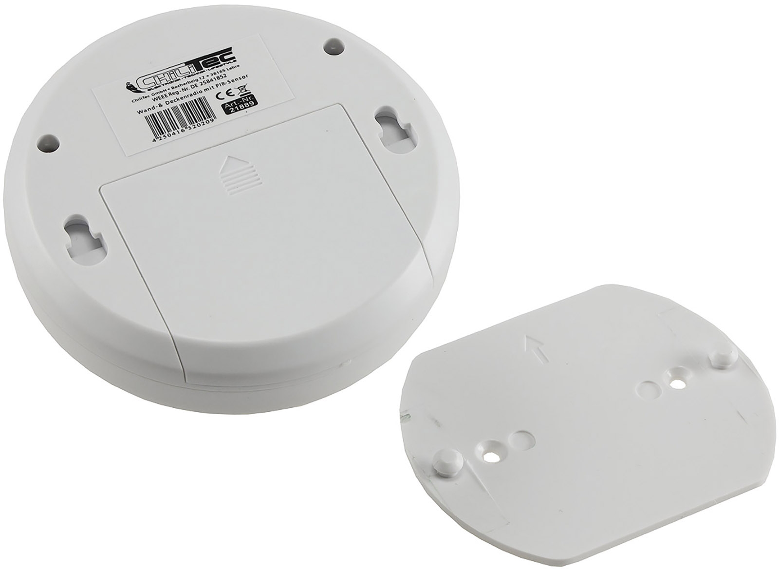 Radio mit Bewegungsmelder, FM-Radio Batterie 3x AA, 3m Reichweite