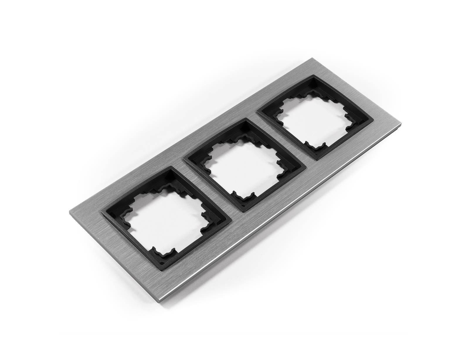 Rahmen McPower ''Flair'', 3-fach, silbernes Aluminium