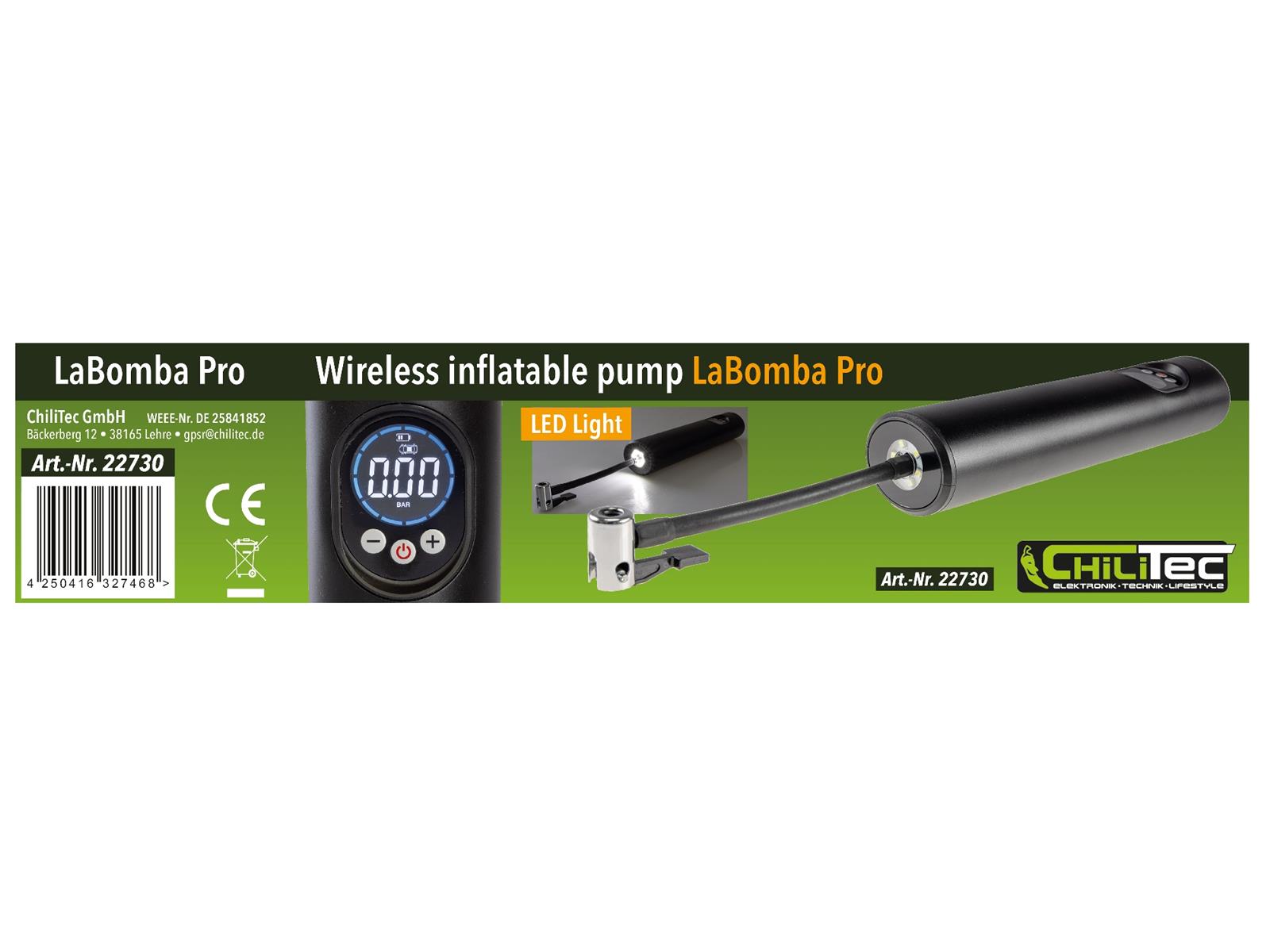 Hochleistungs Luftpumpe "LaBomba Pro"