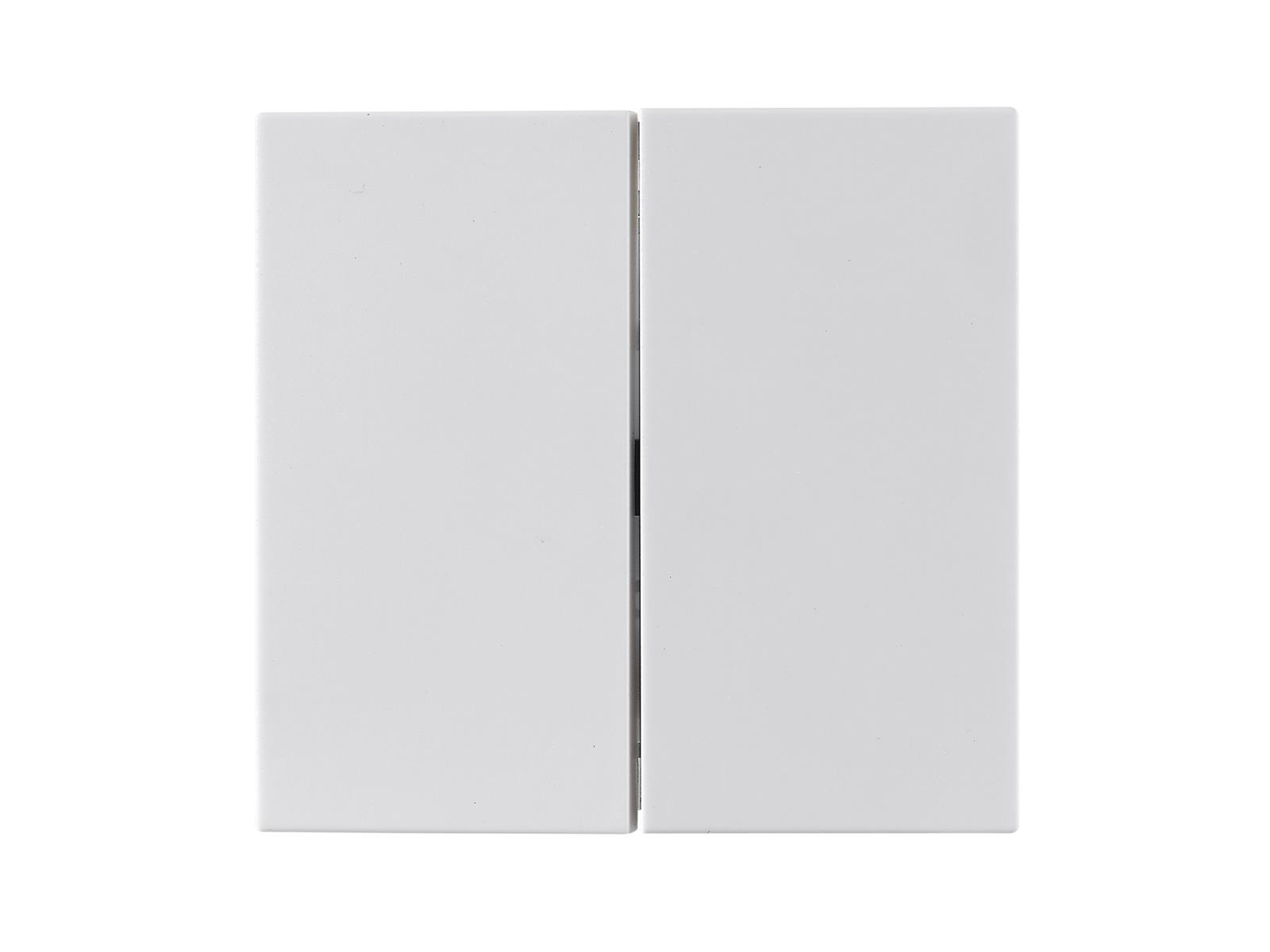 Taster McPower ''Shallow'' 2-fach, 250V~10A, UP, Steckanschluss, weiß