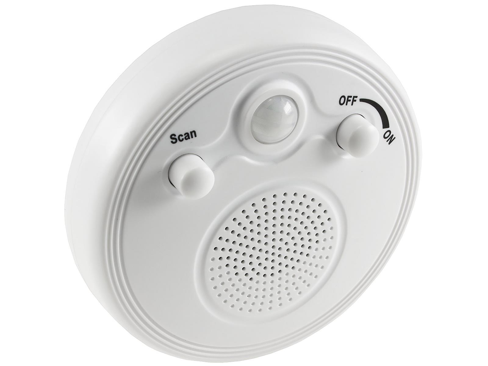 Radio mit Bewegungsmelder, FM-Radio Batterie 3x AA, 3m Reichweite