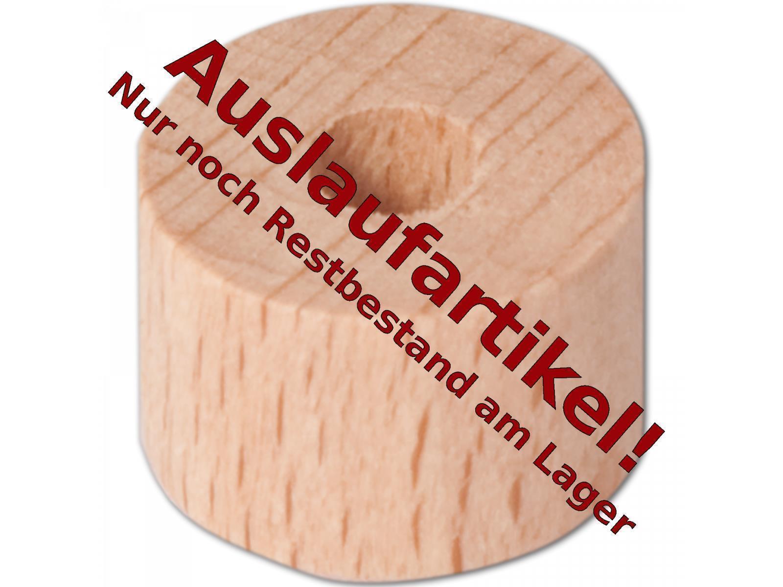 Distanzrolle für Infrarot-Panel, Wandabstandshalter, 5 mm Bohrung aus Holz 1,5 cm