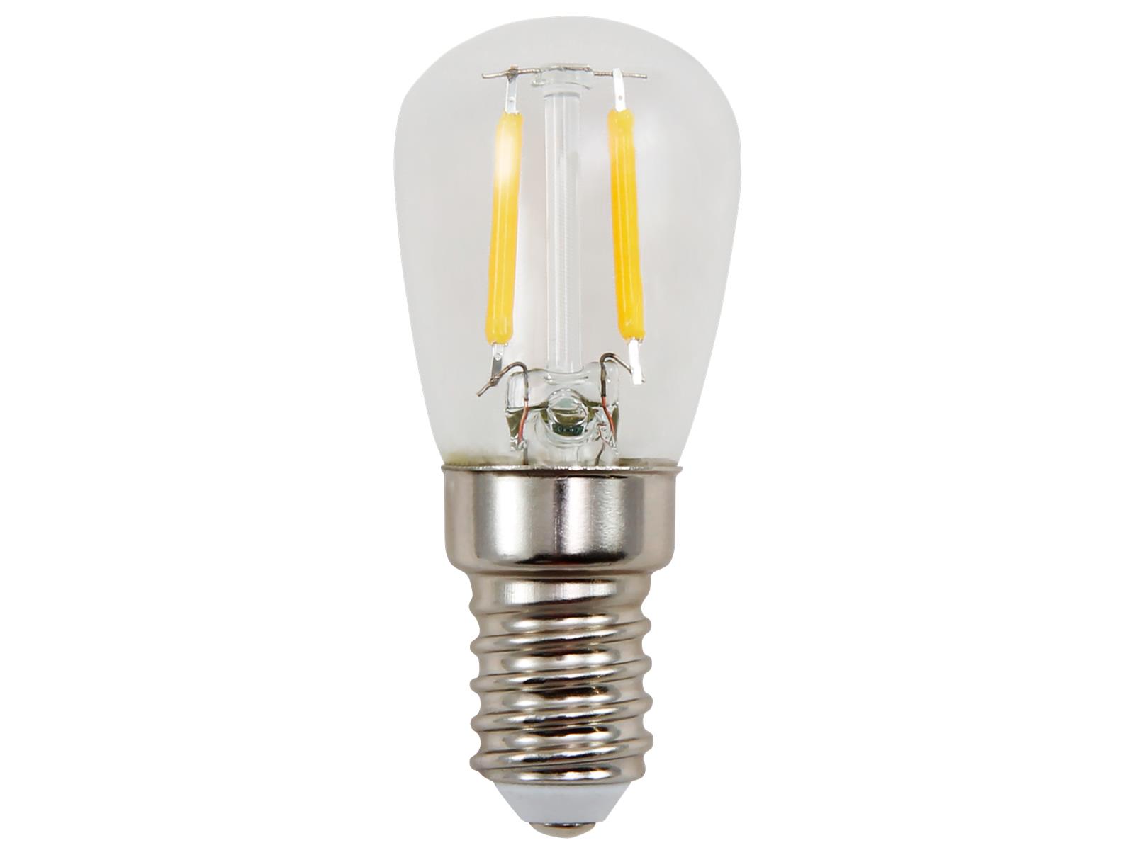 LED Filament Kolbenlampe McShine, E14, 1,5W, 150lm, 26x60mm, warmweiß
