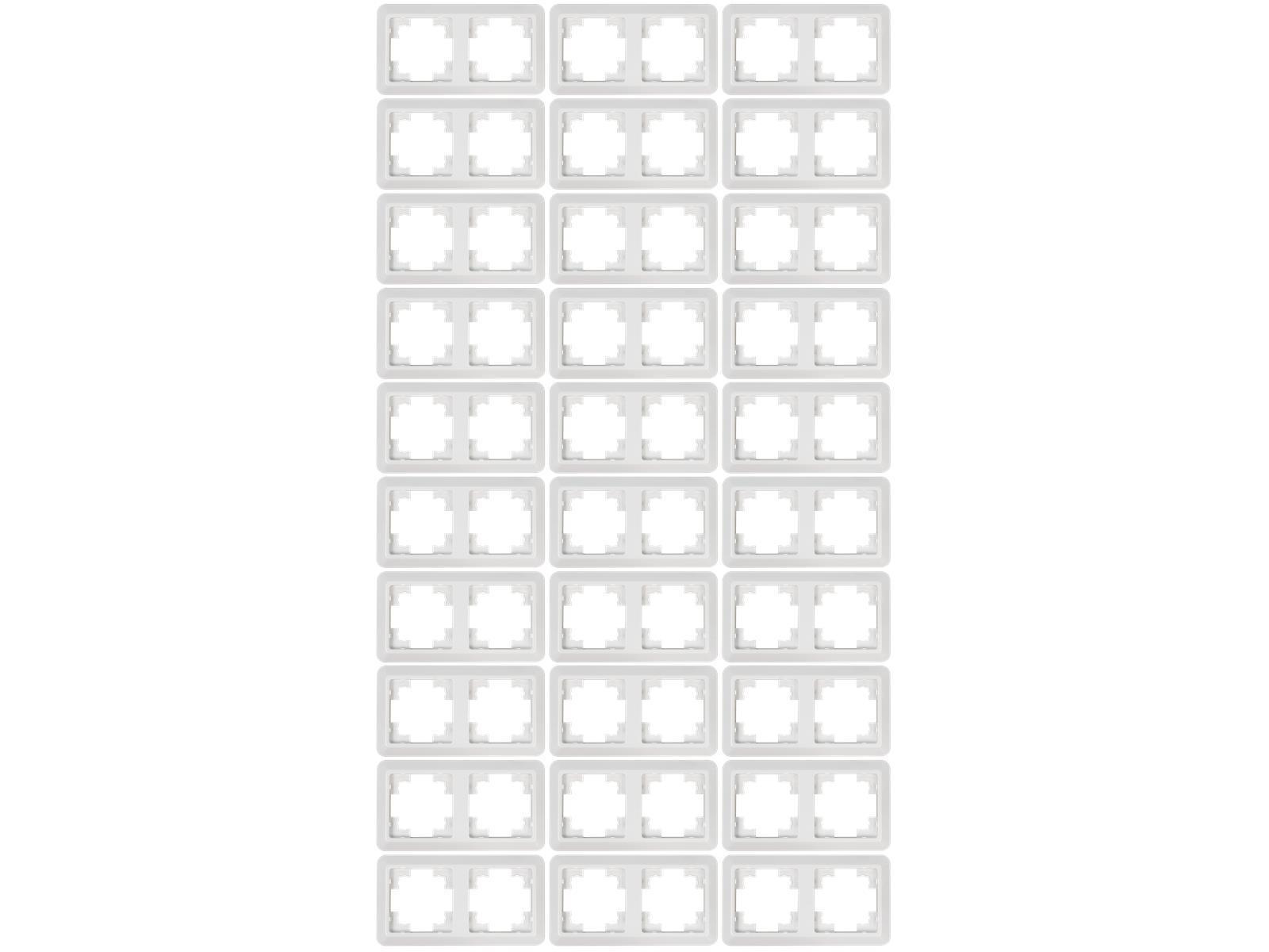 Rahmen McPower ''Cup'' 2-fach, weiß, 30er-Pack